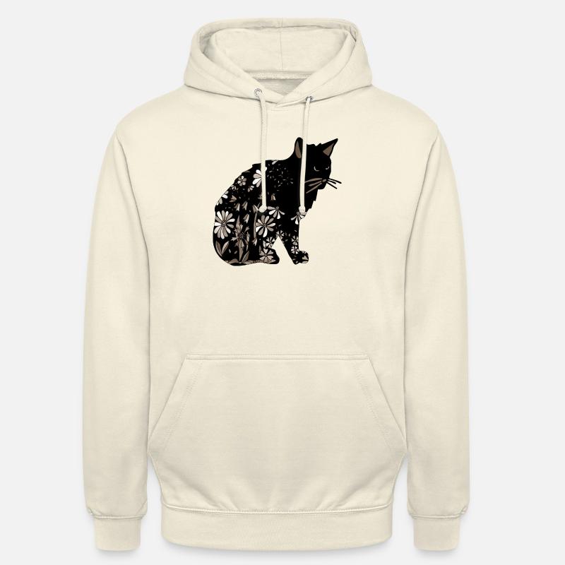 Chat - Sweat-shirt à capuche unisexe - vanille