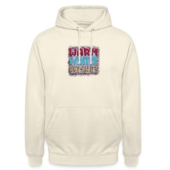 Warm winter wishes - Unisex Hoodie - vanilla - Front - Alina (178cm) & Michal (187cm)