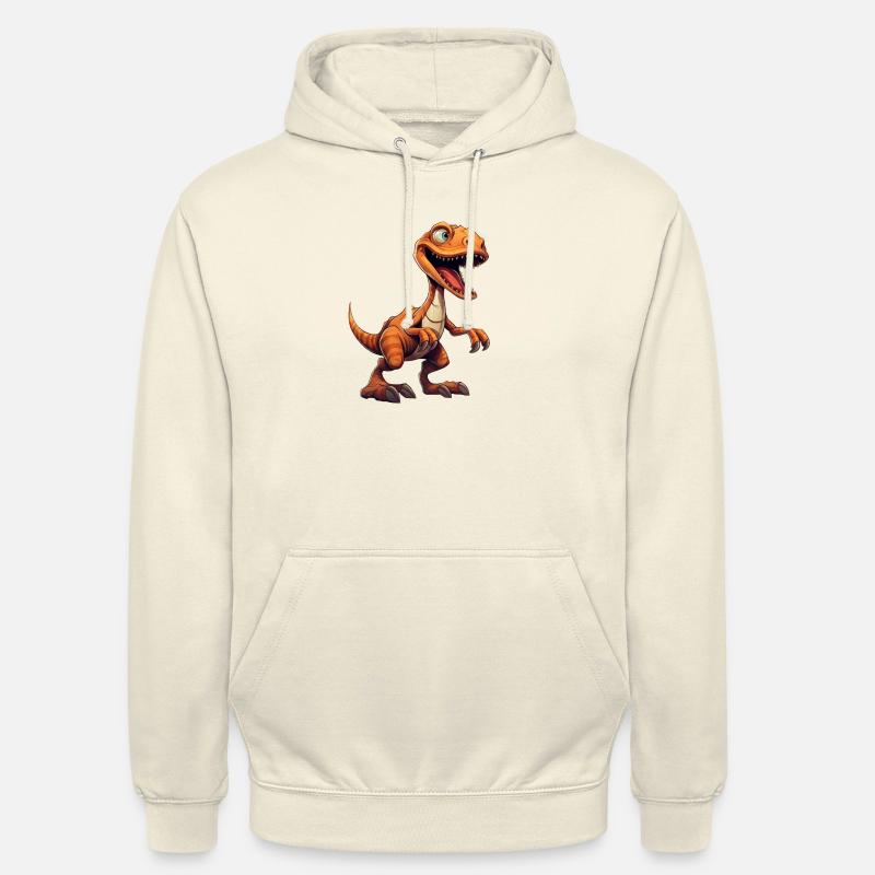Velociraptor - Sweat-shirt à capuche unisexe - vanille