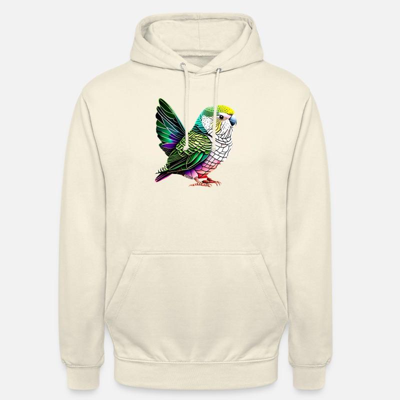 Perruche Bird Propriétaire d’oiseau Calopsitte - Sweat-shirt à capuche unisexe - vanille