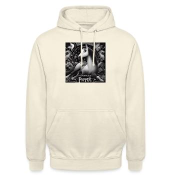 Pepper pennt nicht - Unisex Hoodie - Vanille-Milchshake - Vorne - Alina (178cm) & Michal (187cm)