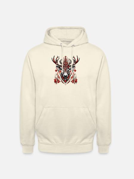 Weihnachts Rentier - Unisex Hoodie - Vanille-Milchshake