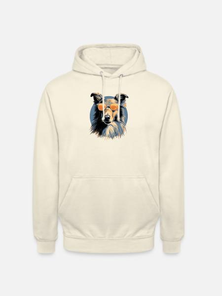 Collie 2 - Sweat-shirt à capuche unisexe - vanille