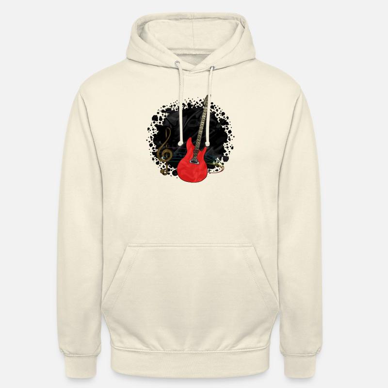Guitare - Sweat-shirt à capuche unisexe - vanille