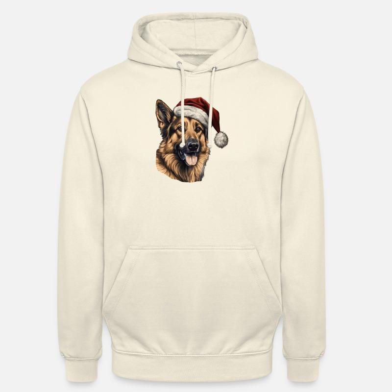 German Shepherd Merry Christmas - Unisex Hoodie - Vanille-Milchshake