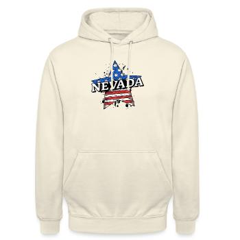 Nevada - USA - United States of America - Canada - Unisex Hoodie - vanilla - Front - Alina (178cm) & Michal (187cm)