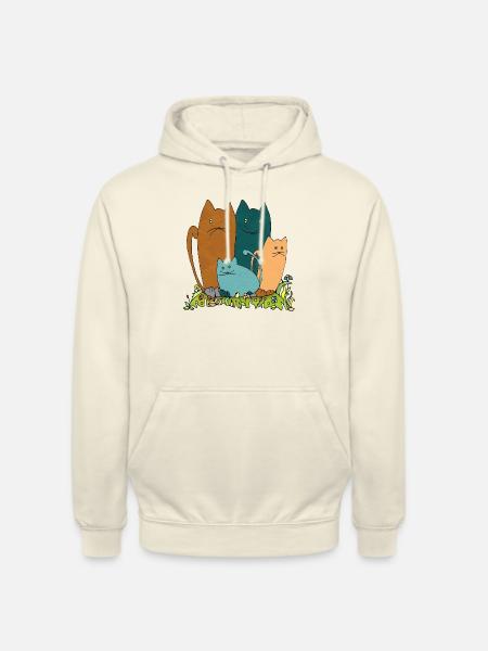 Cats - Unisex Hoodie - vanilla