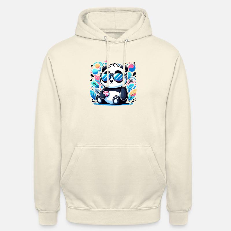 Panda Sonnenbrille - Unisex Hoodie - Vanille-Milchshake