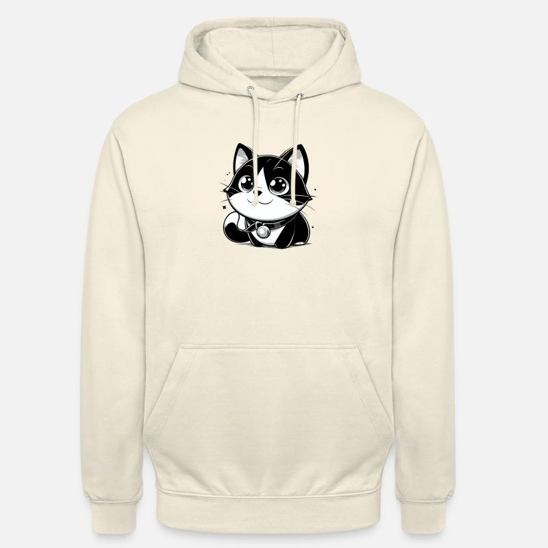 Chat de style anime - Sweat-shirt à capuche unisexe - vanille