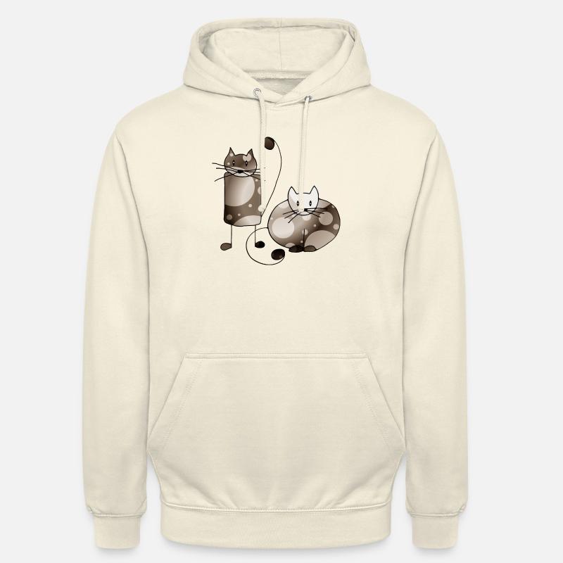 Chats - Sweat-shirt à capuche unisexe - vanille