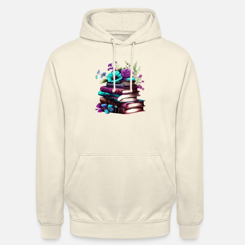 Book Reading Books Reader Gift Book Lover - Unisex Hoodie - vanilla