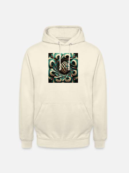 Geometrische Harmonie - Unisex Hoodie - Vanille-Milchshake