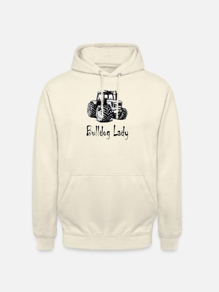 Bulldog Lady - Unisex Hoodie - vanilla