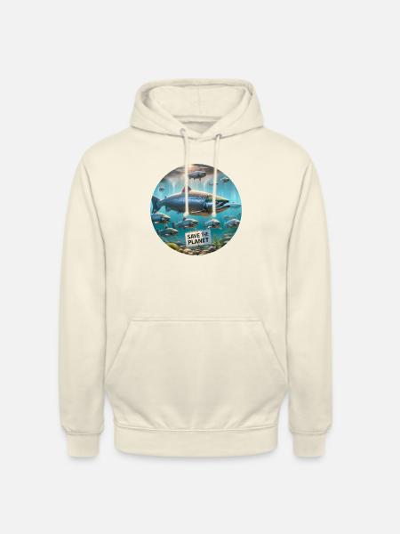 Salmon Family - Unisex Hoodie - vanilla