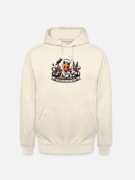 Pouring with Eight Arms - Unisex Hoodie - vanilla