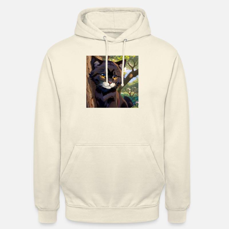 Panthère douce - Sweat-shirt à capuche unisexe - vanille