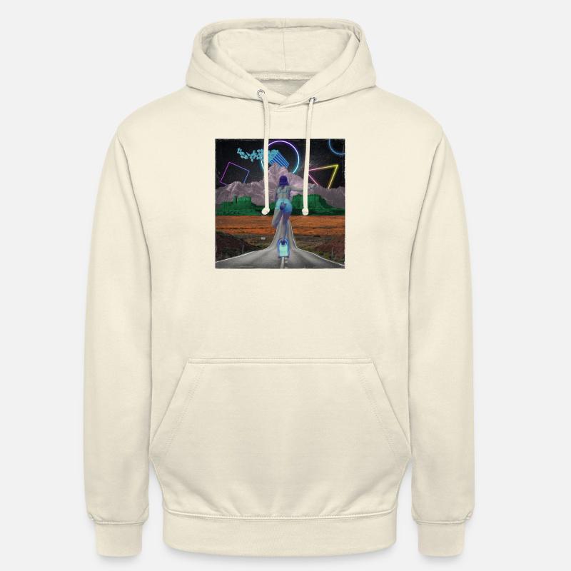 Skater Mädchen Pop Art Collage - Unisex Hoodie - Vanille-Milchshake