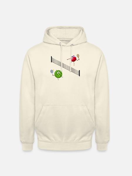 tennis cannebergeet pastèque - Sweat-shirt à capuche unisexe - vanille