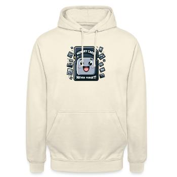 Les cartes mémoire n’oublient jamais - Sweat-shirt à capuche unisexe - vanille - Devant - Alina (178cm) & Michal (187cm)