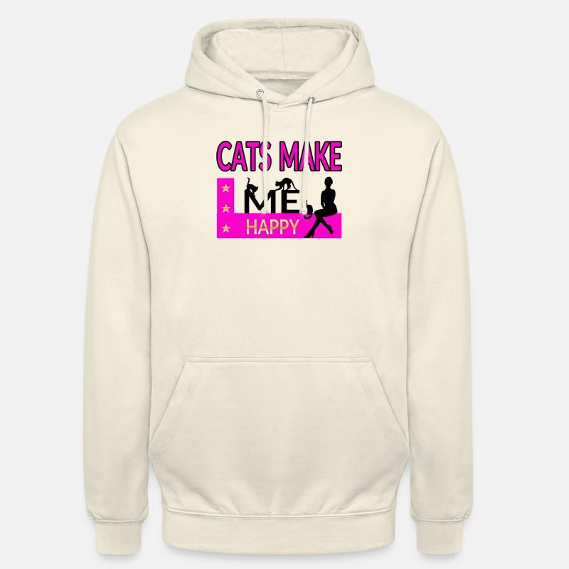 Chat - Sweat-shirt à capuche unisexe - vanille