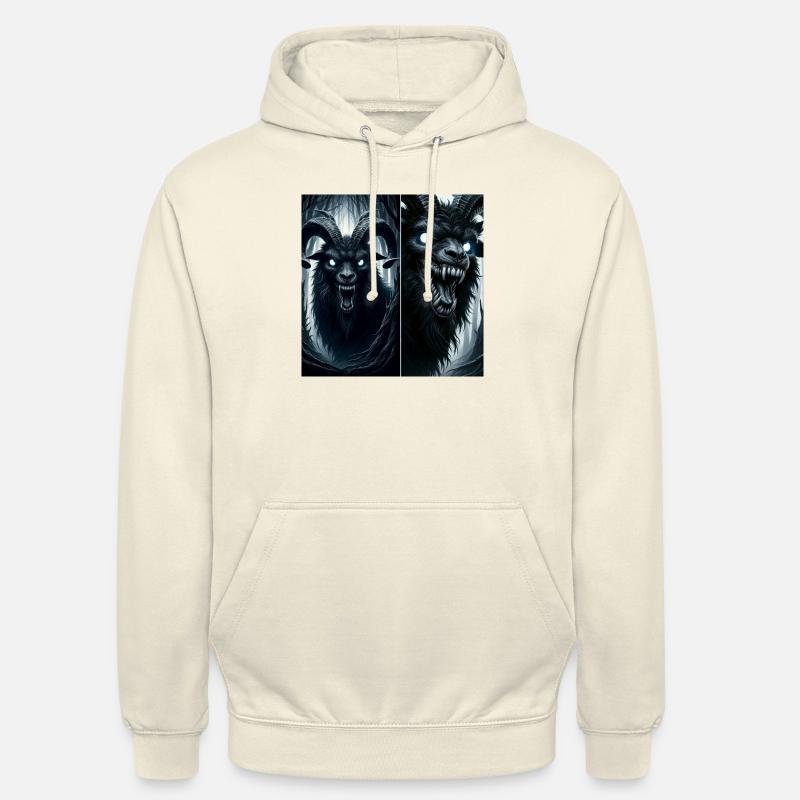 Chèvre démoniaque - Sweat-shirt à capuche unisexe - vanille