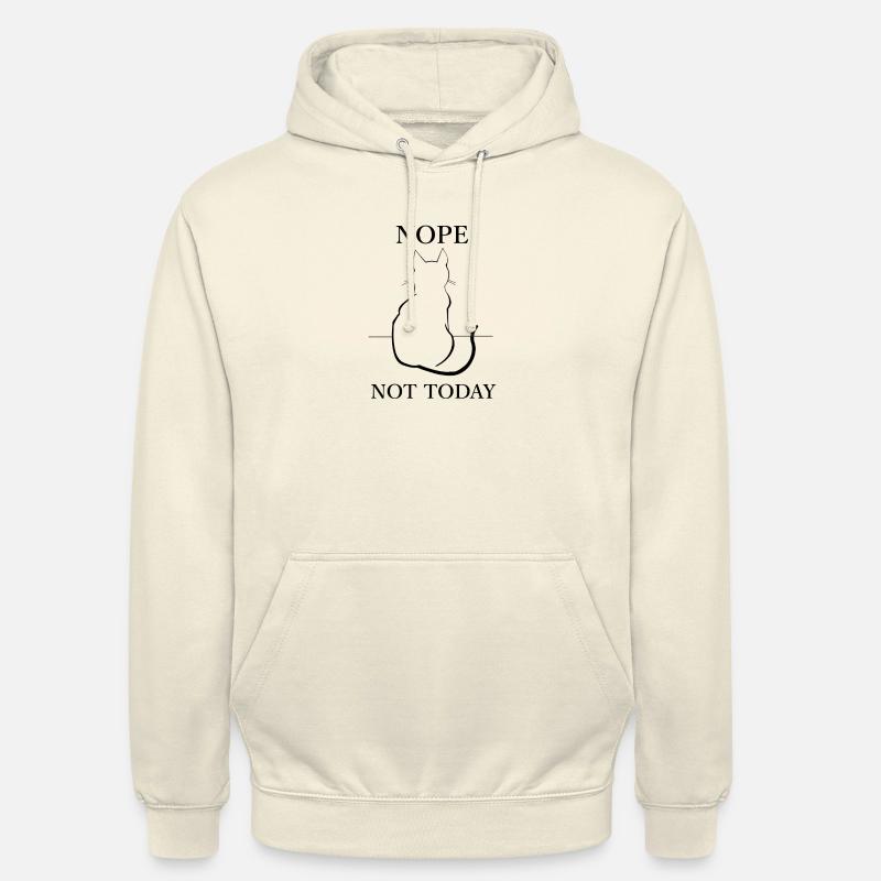 Moody Fed Up Cat - Nej, ikke i dag Kitty - Hættetrøje unisex - vaniljemilkshake