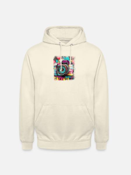 SLR Camera Photographer - Unisex Hoodie - vanilla