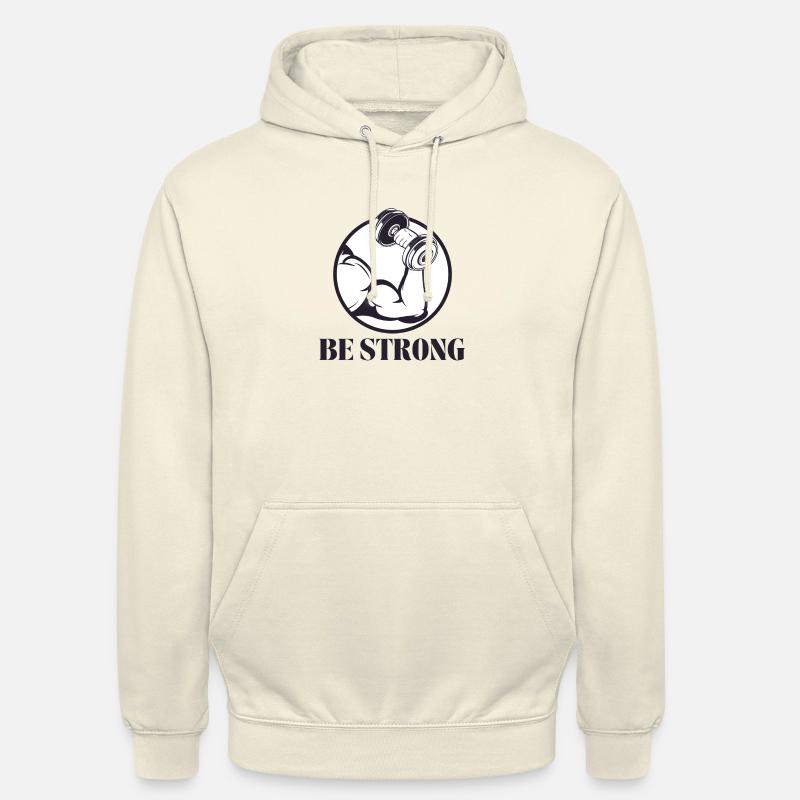 Be strong - Sei stark 💪 - Unisex Hoodie - Vanille-Milchshake