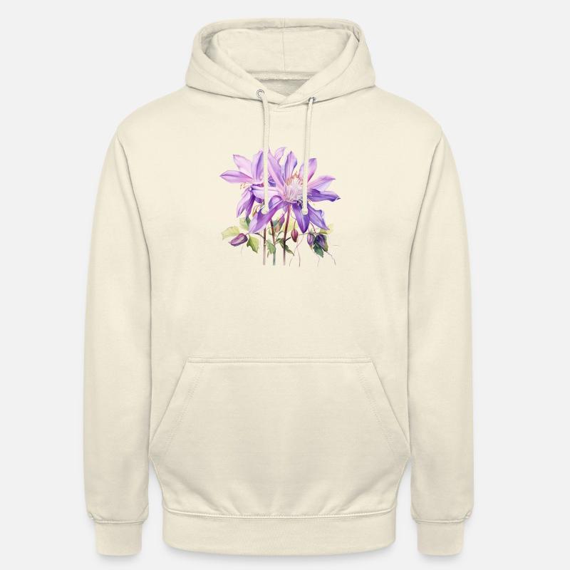 Akelei Blume - Unisex Hoodie - Vanille-Milchshake