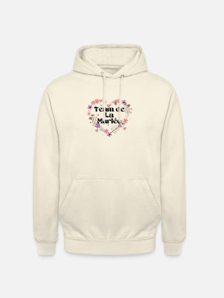 Blumenherz Braut Team - Unisex Hoodie - Vanille-Milchshake