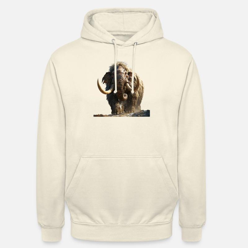 Le mammouth, un géant de l’ère glaciaire - Sweat-shirt à capuche unisexe - vanille