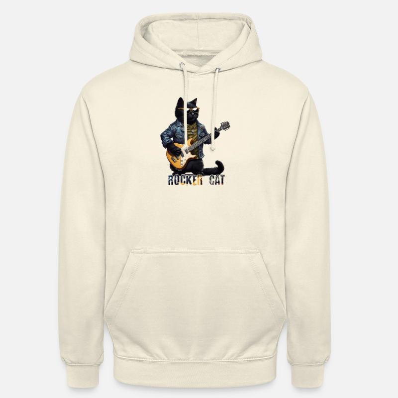 Chat à bascule - Sweat-shirt à capuche unisexe - vanille