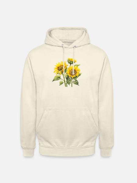 Sonnenblumenblüte - Unisex Hoodie - Vanille-Milchshake