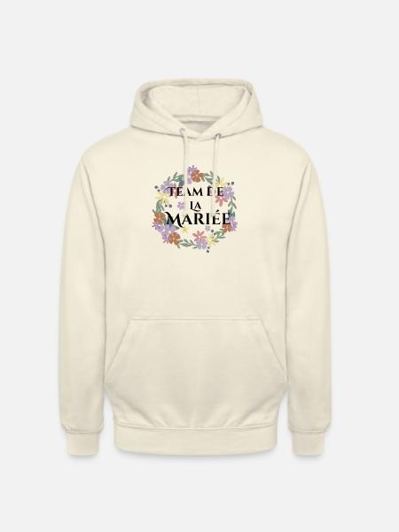 Blumenbraut-Braut-Team - Unisex Hoodie - Vanille-Milchshake