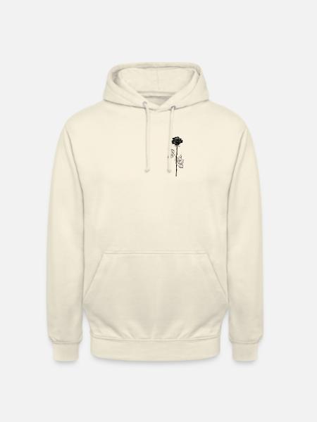 Black Rose - Unisex Hoodie - vanilla