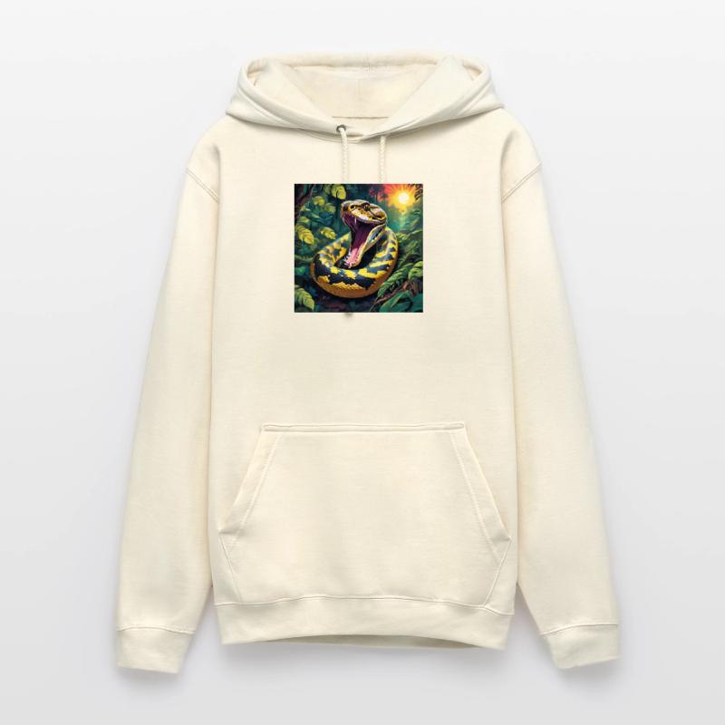 Serpent python Sweat-shirt à capuche unisexe