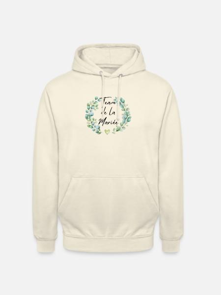Blumenbrautgespann - passendes T-Shirt - Unisex Hoodie - Vanille-Milchshake