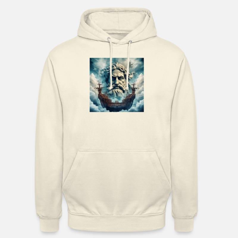Poséidon - Sweat-shirt à capuche unisexe - vanille