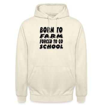 Ferme - Sweat-shirt à capuche unisexe - vanille - Devant - Alina (178cm) & Michal (187cm)