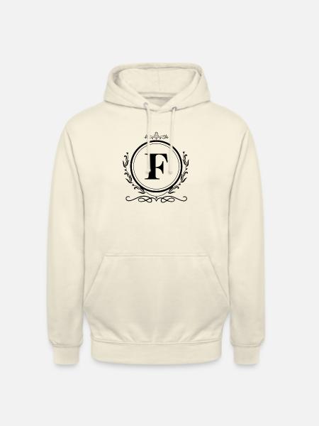 Buchstabe F Dekoration - Unisex Hoodie - Vanille-Milchshake