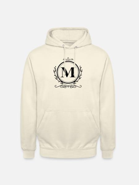 Buchstabe M Dekoration - Unisex Hoodie - Vanille-Milchshake