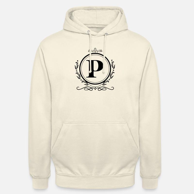 Buchstabe P Dekoration - Unisex Hoodie - Vanille-Milchshake