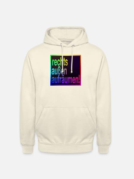 Rechts außen aufräumen! - Unisex Hoodie - Vanille-Milchshake