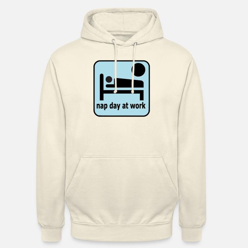 Sieste au travail - Sweat-shirt à capuche unisexe - vanille