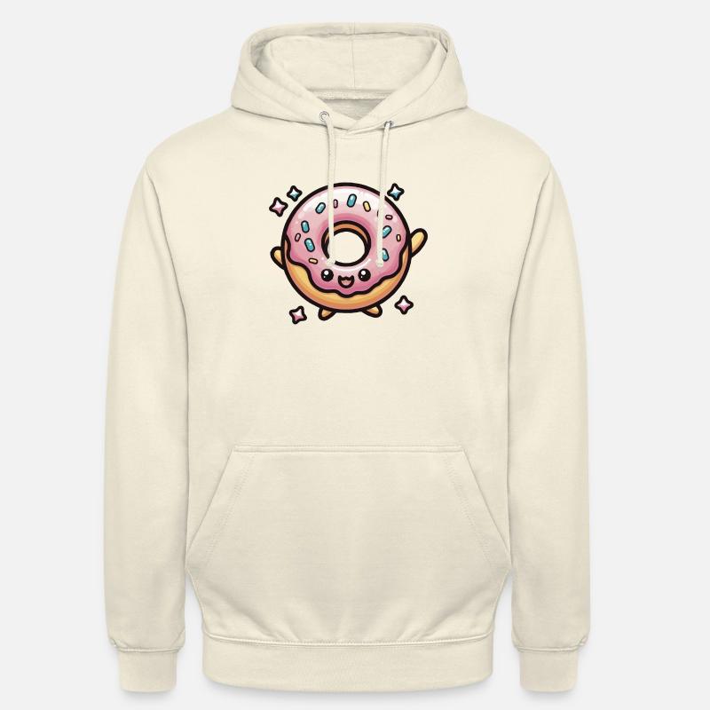 Beignet mignon Chibi Kawaii - Sweat-shirt à capuche unisexe - vanille