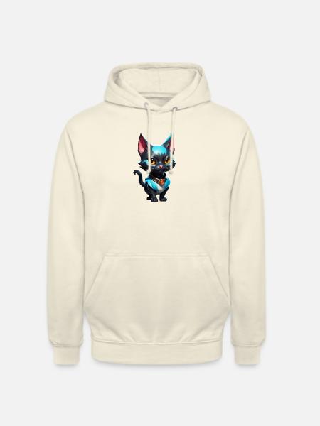 Katze Comic süß - Unisex Hoodie - Vanille-Milchshake