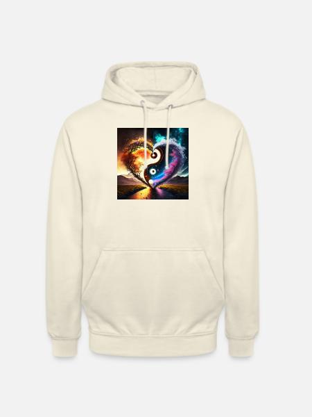 Firefly love ying yang - Unisex Hoodie - vanilla