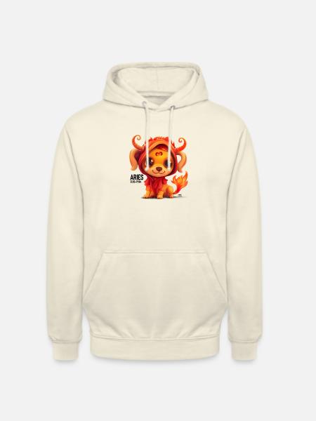Aries Puppy - Unisex Hoodie - vanilla