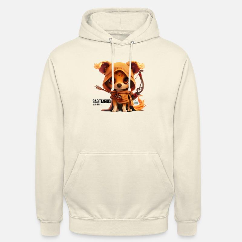 Sagittarius Puppy - Unisex Hoodie - vanilla