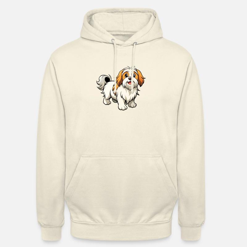 Selvsikker Lhasa Apso Parade - Hættetrøje unisex - vaniljemilkshake